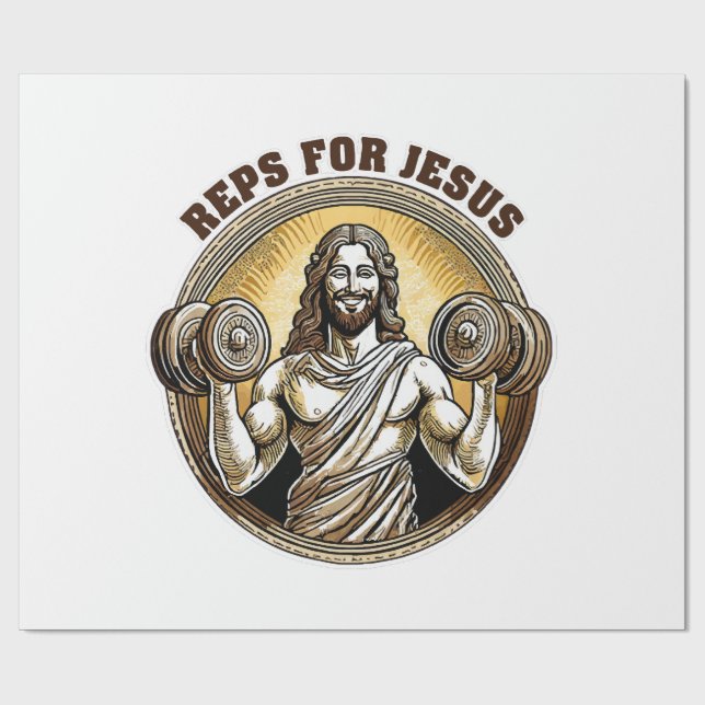 Reps for Jesus Wrapping Paper (Flat)