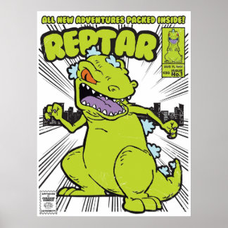 Reptar Comic Book Poster