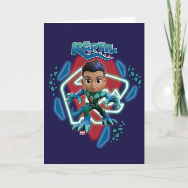 Reptil Glowing Character Art Card (Front)