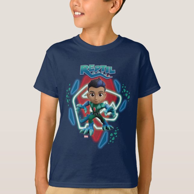 Reptil Glowing Character Art T-Shirt (Front)