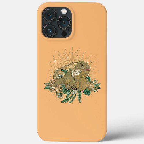 Reptile Animal Pet Reptile Lizard Lover Flower iPhone 13 Pro Max Case