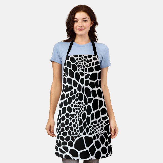 Reptile animal print apron (Worn)