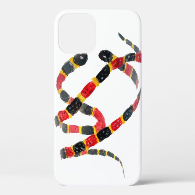 Reptile Art Coral Snakes Case-Mate iPhone Case (Back)