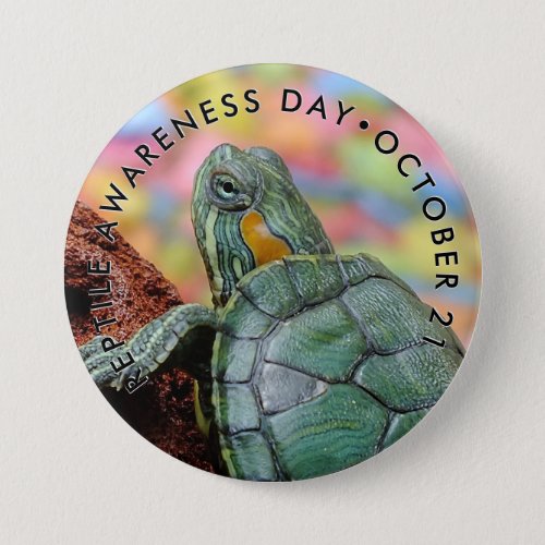 Reptile Awareness Day Red_eared Slider Button