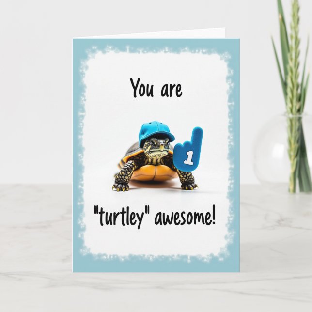 Reptile Awesome Fathers Day Card (Front)