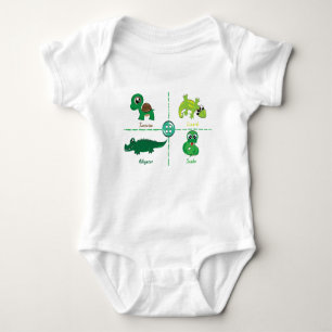 reptile baby bodysuit