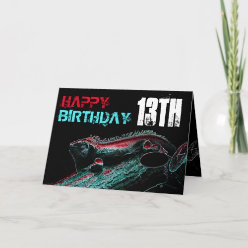 Reptile Birthday Card