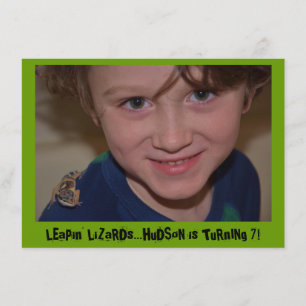 Reptile Birthday Party Invitation