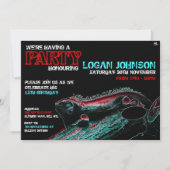 Reptile Birthday Party invitations (Front)