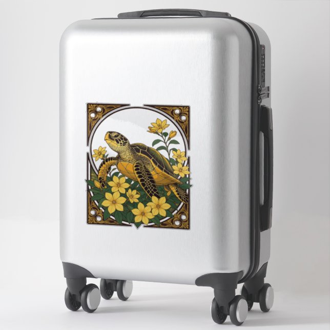 Reptile Caretta caretta And Gelsemium Sticker (Suitcase)
