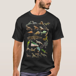 The Anatomy of A Bearded Dragon, Pet Reptile Lizard Lover T-Shirt - Black - S - adult - male