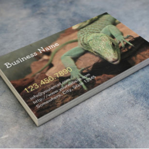 Reptile Cool Lizard Live Pet Business Card