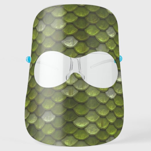Reptile Dragon Scales Face Shield (Front)