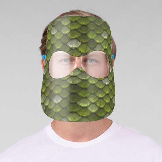 Reptile Dragon Scales Face Shield (Insitu)