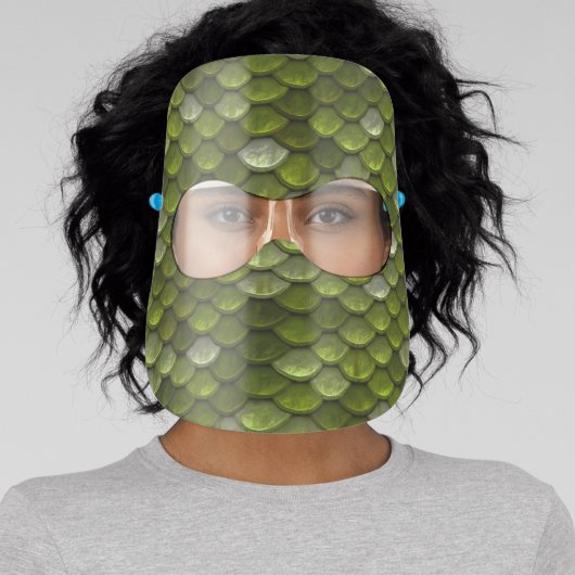 Reptile Dragon Scales Face Shield (Insitu)