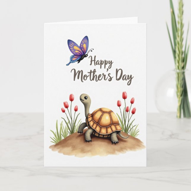 Reptile Floral Mothers Day Card (Front)