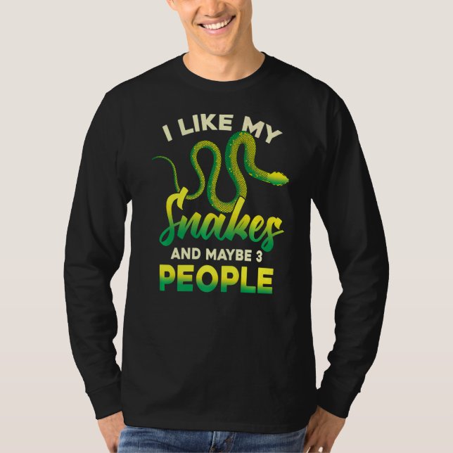Reptile Keeper Pet Owner Snake  Animal  Snake T-Shirt (Front)