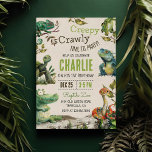 Reptile Kids 1st Birthday Invitation<br><div class="desc">Reptile Kids 1st Birthday Invitation</div>