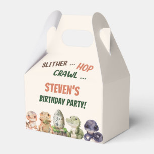 Reptile Kids Birthday Party Favor Boxes