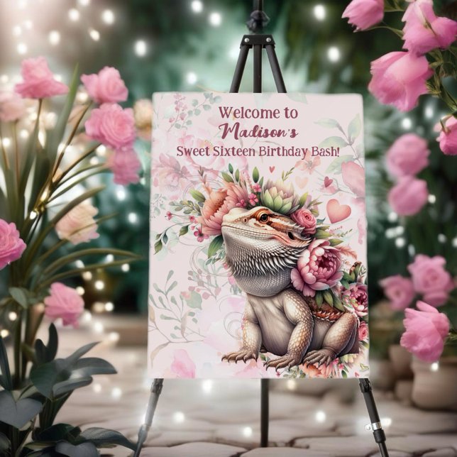 Reptile Lizard Birthday Foam Board (Are you ready to throw an unforgettable birthday bash for your reptile enthusiast?
)