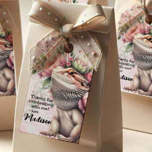 Reptile Lizard Birthday Gift Tags
