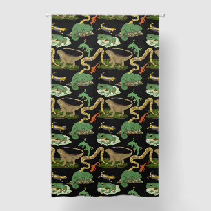 Reptile, Lizards & Amphibians Kids Pattern Blackout Curtains