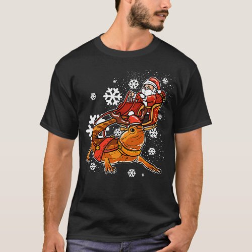 Reptile Lover Gift Funny Bearded Dragon Christmas  T_Shirt