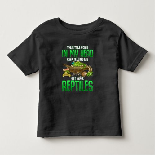 Reptile lover Gifts snake frog and turtle owner Toddler T_shirt