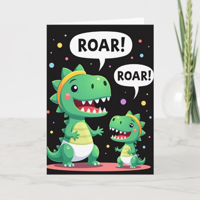Reptile Mothers Day Roar Card (Front)
