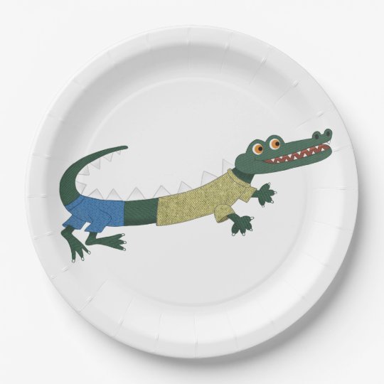 Reptile party plates
