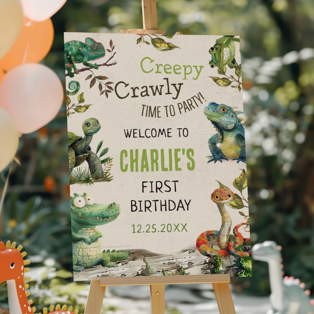 Reptile Show Birthday Party Foam Board (Creator Uploaded)