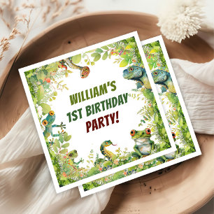 Reptile Show Birthday Party Napkins