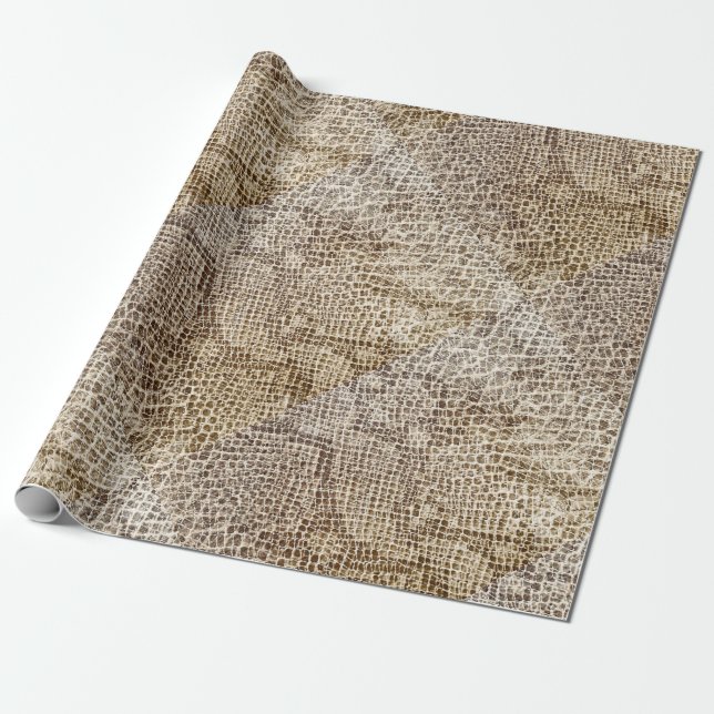 Reptile skin pattern wrapping paper (Unrolled)
