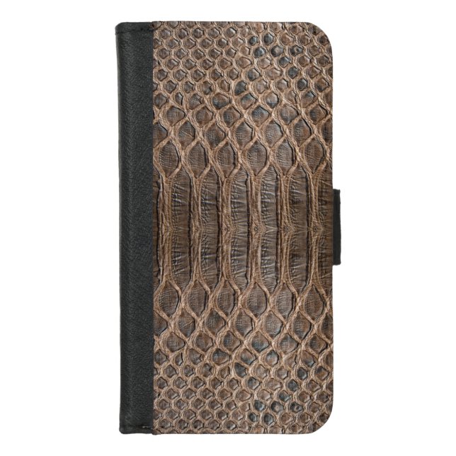 Reptile Skin Texture Cod.02 iPhone Wallet Case (Front)