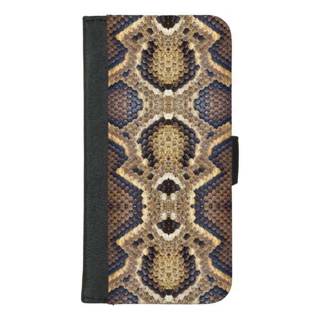 Reptile Skin Texture Cod.05 iPhone Wallet Case (Front)