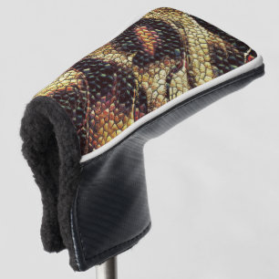 Reptile skin with yellowish and dark spots?  golf head cover