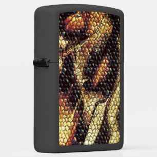 Reptile skin with yellowish and dark spots? zippo lighter