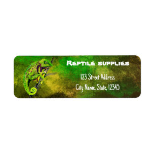 Reptile supplies shop return ADDRESS Label