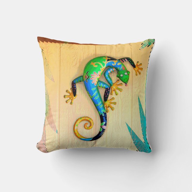 Reptile Throw Pillow (Front)