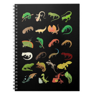 Reptile Types Cute Gecko Lizard Notebook