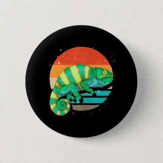 Reptile Wildlife Tropical Animal Lizard Chameleon Button