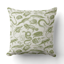 Reptiles and Amphibians Animals Goblincore Pattern