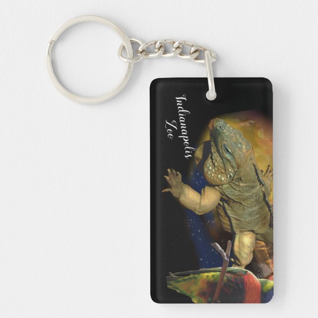 Reptiles and Birds from Indianapolis Zoo Keychain (Front)
