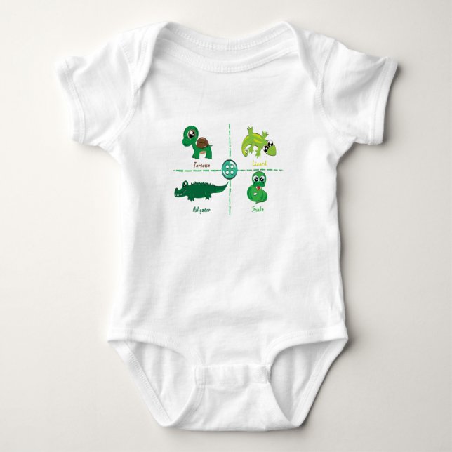Reptiles Baby Bodysuit (Front)