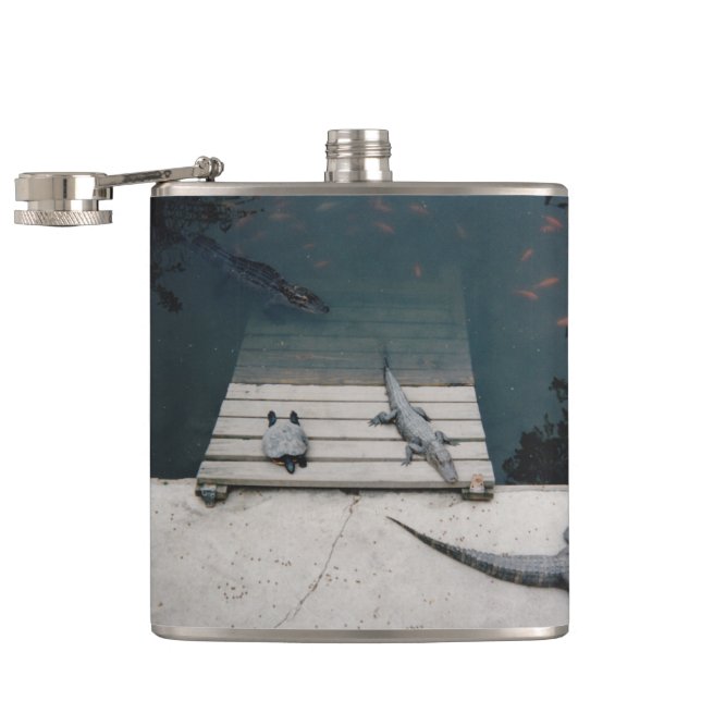 Reptiles Basking Hip Flask (Opened)
