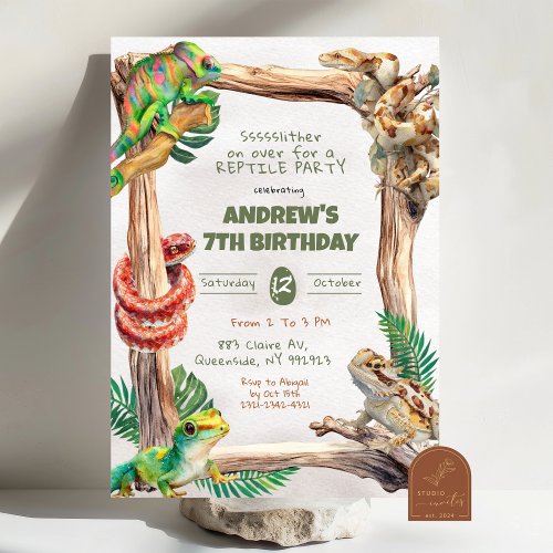 Reptiles Boy Birthday