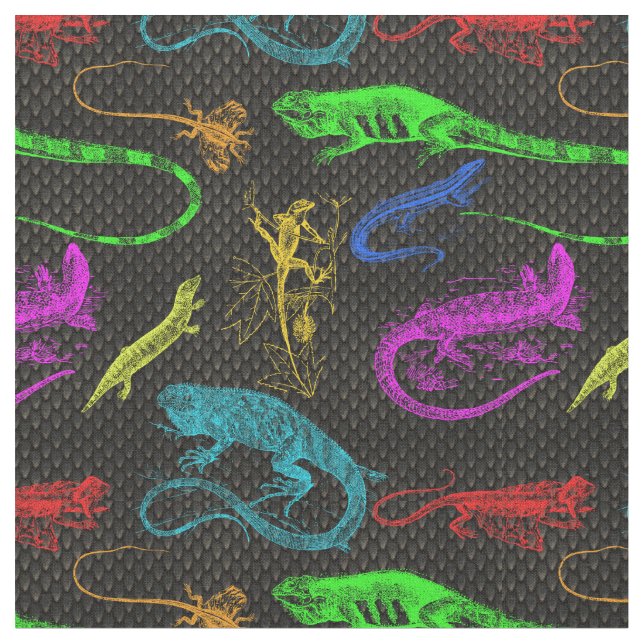 Reptiles! Fabric (Close Up)