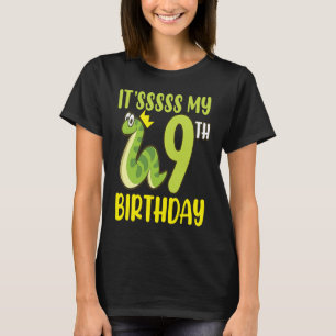 Reptiles It's 9th Birthday Snakes Reptile Graphic T-Shirt