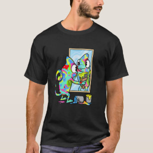 Reptiles Panther Chameleon Color Changing Animal C T-Shirt
