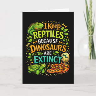 Reptiles Rule Holiday Card